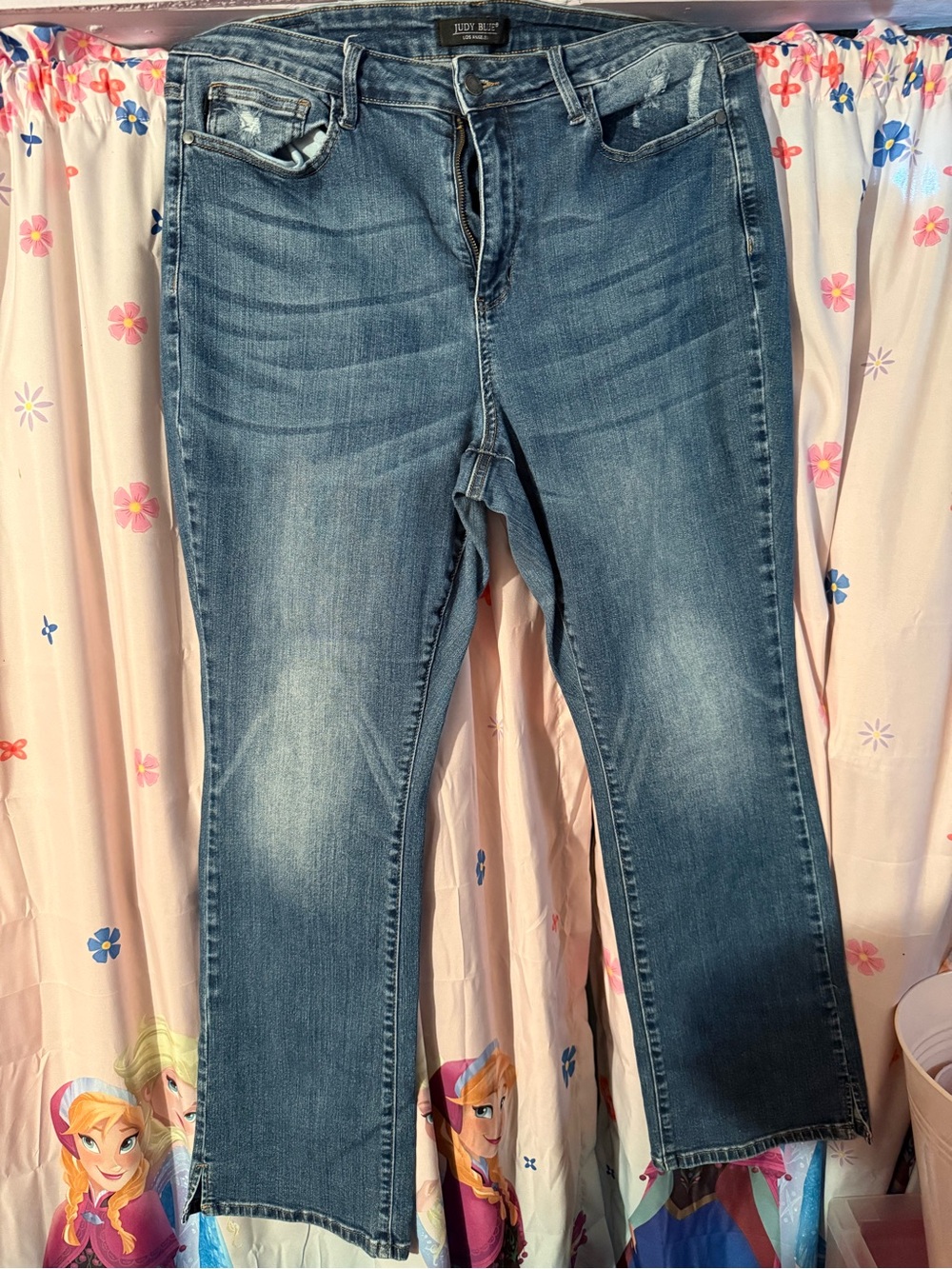Judy Blue Women's Straight Leg Medium Blue Wash Jeans